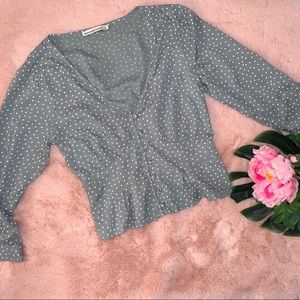 Abercrombie Polka Dot Blouse 💕💕